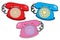 Various colors telephones