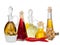 Various Cooking Oils in Glass carafes