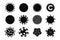 Various coronavirus isolated icons