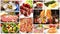 Various delicious food recipes collage