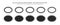 Various Density Of Black Noise Vector Hand Drawn Stipple Ellipse Shapes Set