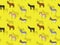 Various Donkey Species Set Cartoon Vector Illustration Seamless Background Pattern Wallpaper-01