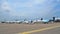 Various Embraer and Gulfstream executive jets on display at Singapore Airshow