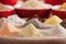 Various flours of a diverse selection of grains and cereals