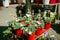 Various flowers for sale at market