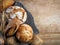 Various freshly baked bread