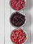 Various frozen berries in a bowl