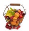 Various fruit in a basket