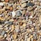 Various gravel pile for background. Sharp closeup stones for construction. Rubble texture