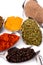 Various ground spices