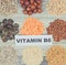 Various ingredients as source natural vitamin B6, minerals and fiber