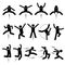 Various Jumper Human Man People Jumping Stick Figure Stickman Pictogram Icons