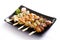 Various kind of teriyaki skewers Yakitori.