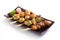 Various kind of teriyaki skewers Yakitori.