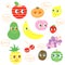 Various kinds of fruit, speaking characters