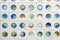 Various of marbles glass background