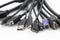 Various Plugs and Jacks with USB, VGA, HDMI, DisplayPort, Type-C