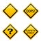 Various road sign icons