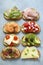 Various sandwiches