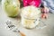 Various Sauerkraut preserving in jars