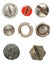 Various screws head