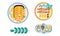 Various Seafood Dishes Set, Crab, Baked Fish, Caviar Sandwiches Salmon Fish, Mussels Flat Vector Illustration