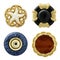 Various sewing buttons isolated