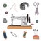 Various sewing tools