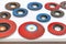 Various size and color abrasive sand flap wheel for grinding remove rust corrosion on metal or other