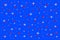 Various sizes and mixed white, red stars on a blue background