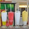 Various of smoothie beverage on table.