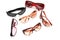 Various sunglasses isolated