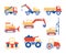 Various Trucks and Construction Machinery Graphics