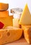 Various types of cheese