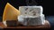 Various types of cheese, hard-cheese, soft-cheese, emmental