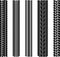 Various tyre treads