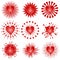 Various Valentine Hearts Clip Art Icons