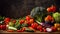Various vegetables kitchen ingredient tasty nutrition harvest organic diet natural assortment