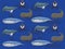 Various Whale Species Vector Seamless Background Wallpaper-01