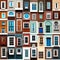 Various windows in different shapes and sizes - ai generated image