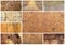 Various wood backgrounds collage