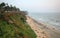 Varkala cliff on the seaside,Kerala,india