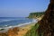 Varkala Cliff on the Seaside, Kerala, India