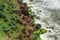 Varkala, the cliff and tropical vegetation on the Malabar coast, Arabian sea. Kerala, India