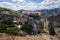 Varlaam Monastery panoramic view, Meteora Monasteries, Trikala, Thessaly, Greece