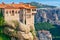 Varlaam and Roussanou Monastery. Meteora, Thessaly, Greece