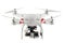 Varna, Bulgaria - April 23 ,2016: Image of quadcopter Dji Phantom 2 with digital camera GoPro HERO4 isolated on white