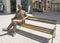 VARNA, BULGARIA - MAY 02, 2017: Monument to city citizen,