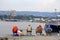 Varna city fishermen