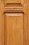 Varnished wooden door